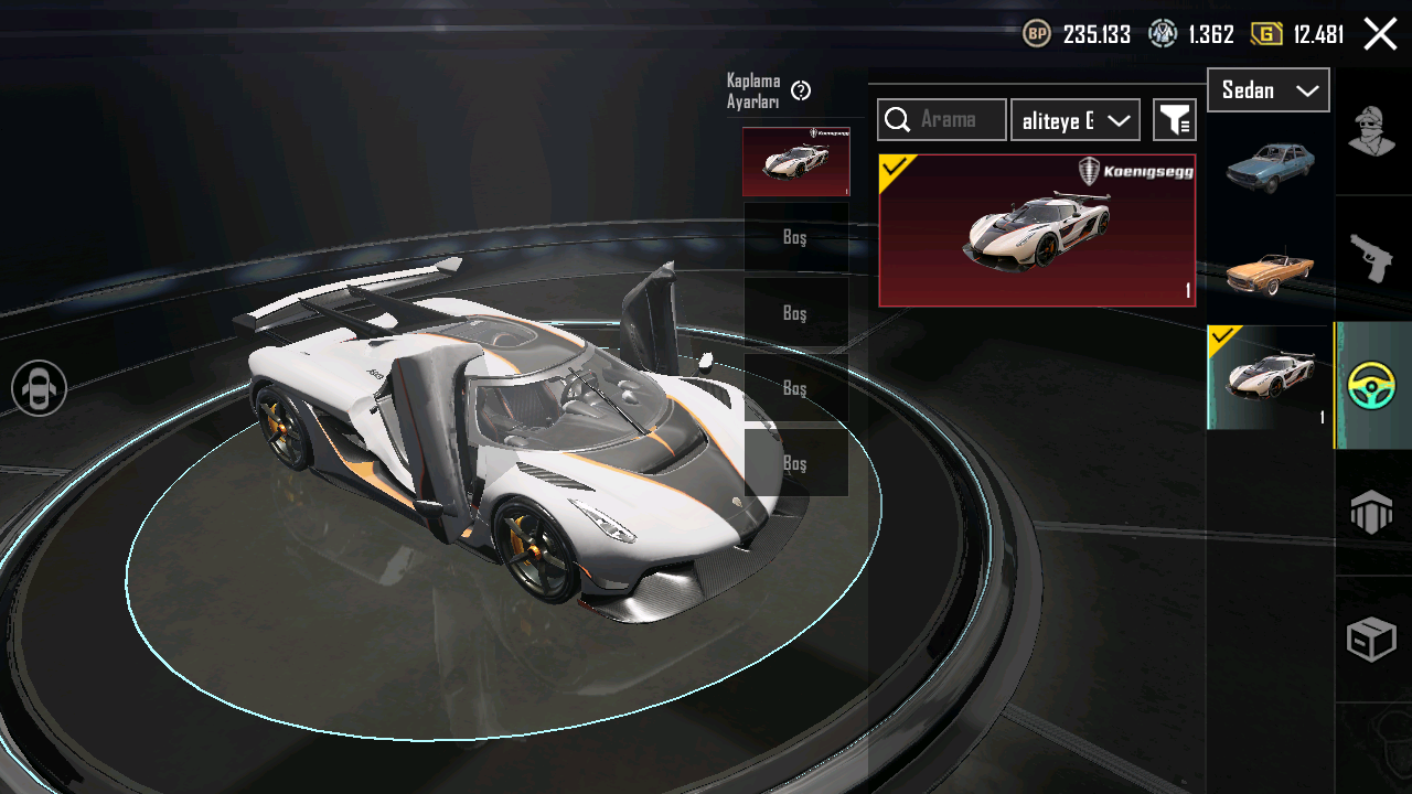 X SUİT + LAMBO ARAÇ + MÜKEMMELİYETÇİ Resmi